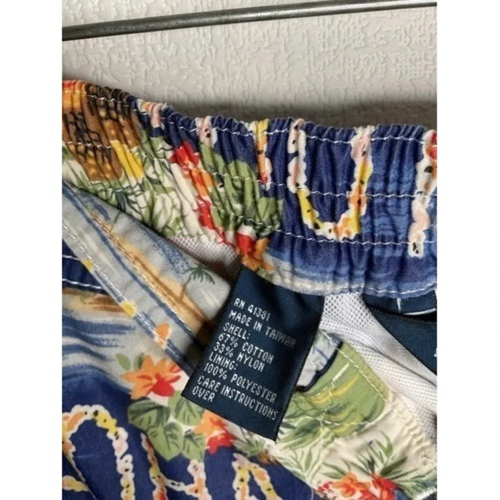 Polo Ralph Lauren Hawaiian Aloha‎ Swim Trucks Board Swimwear Shorts Men L Taiwan